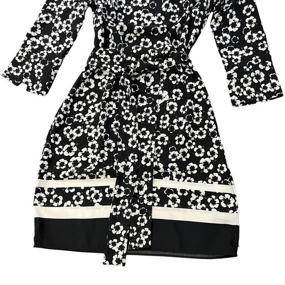 H&M Floral Black White Shift Dress 4 - Picture 10 of 15